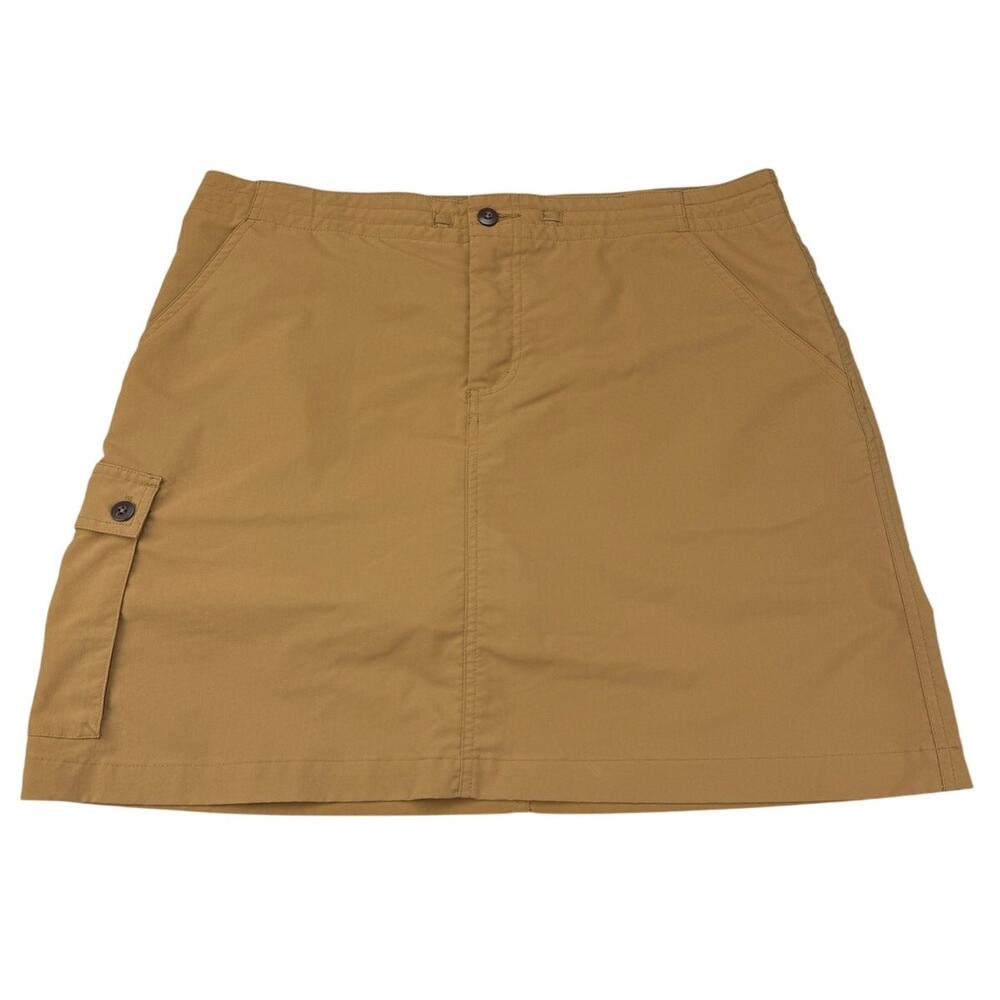PATAGONIA Women's Inter-Continental Hideaway Skirt Skort Size 10 Camel - Picture 2 of 5